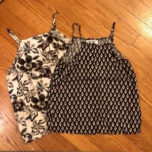 Pair of tank tops.